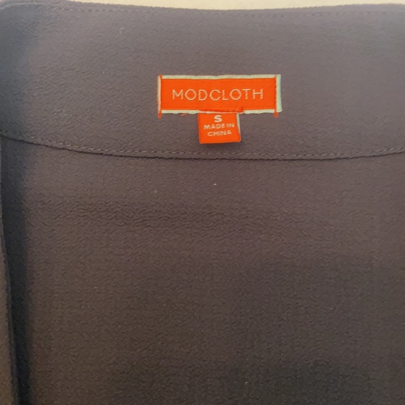 ModCloth Womens Black Top With Tie At Sleeves Size Small - Picture 7 of 8